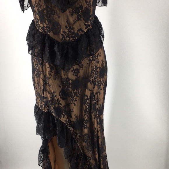 Majorelle Black Lace Dress (WP106) - Picture 3 of 6